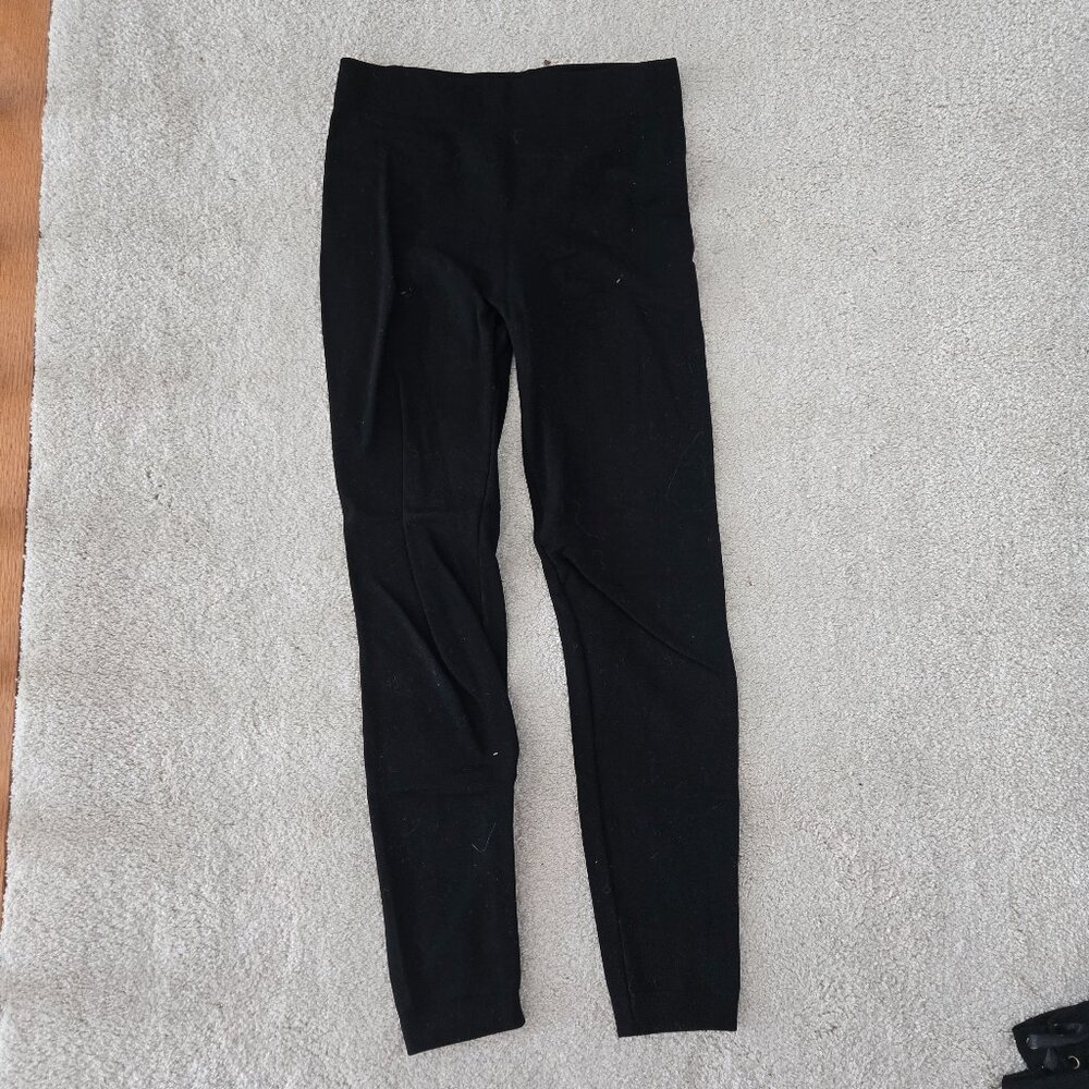 Fleece lined black leggings